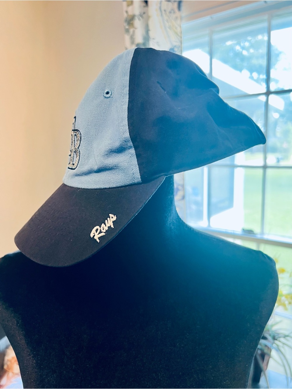 Tampa Bay Rays Genuine Merchandise Two-Tone Light Blue and Navy Baseball Cap